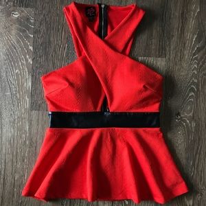 BEBE Sexy Peplum Top 🔥